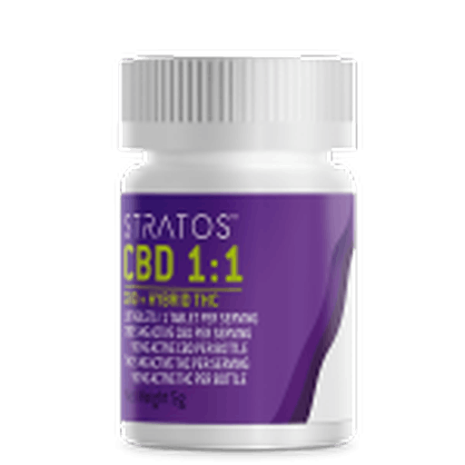 Stratos CBD 1:1 (CBD + Hybrid THC) Capsules